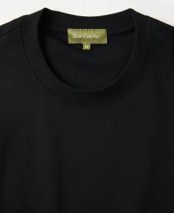 Online Classic Fit Cotton and Modal-Blend T-Shirt - Black Short Sleeve T-Shirts | T-shirts
