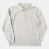 Hot Classic Fit Jersey Tubular Rugby Shirt - Gray White Polo Shirts | T-shirts