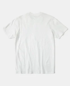 Sale Classic Fit Loopwheel Slub Cotton T-Shirt - White Short Sleeve T-Shirts | T-shirts