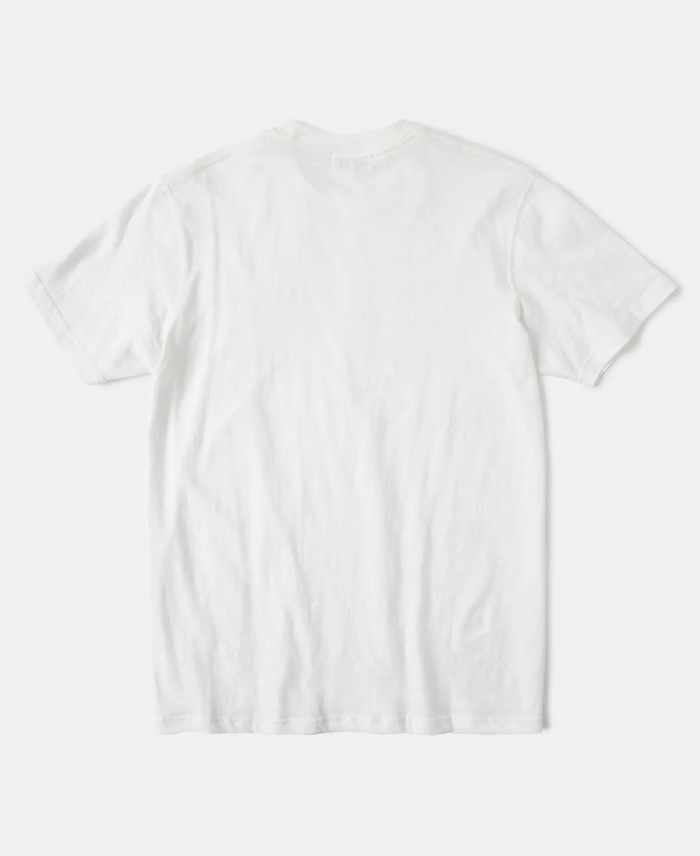 Sale Classic Fit Loopwheel Slub Cotton T-Shirt - White Short Sleeve T-Shirts | T-shirts