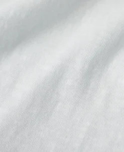 Sale Classic Fit Loopwheel Slub Cotton T-Shirt - White Short Sleeve T-Shirts | T-shirts