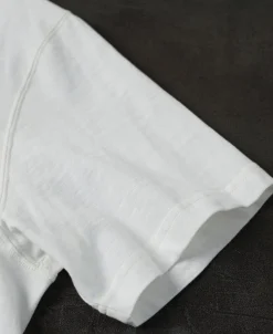 Sale Classic Fit Loopwheel Slub Cotton T-Shirt - White Short Sleeve T-Shirts | T-shirts