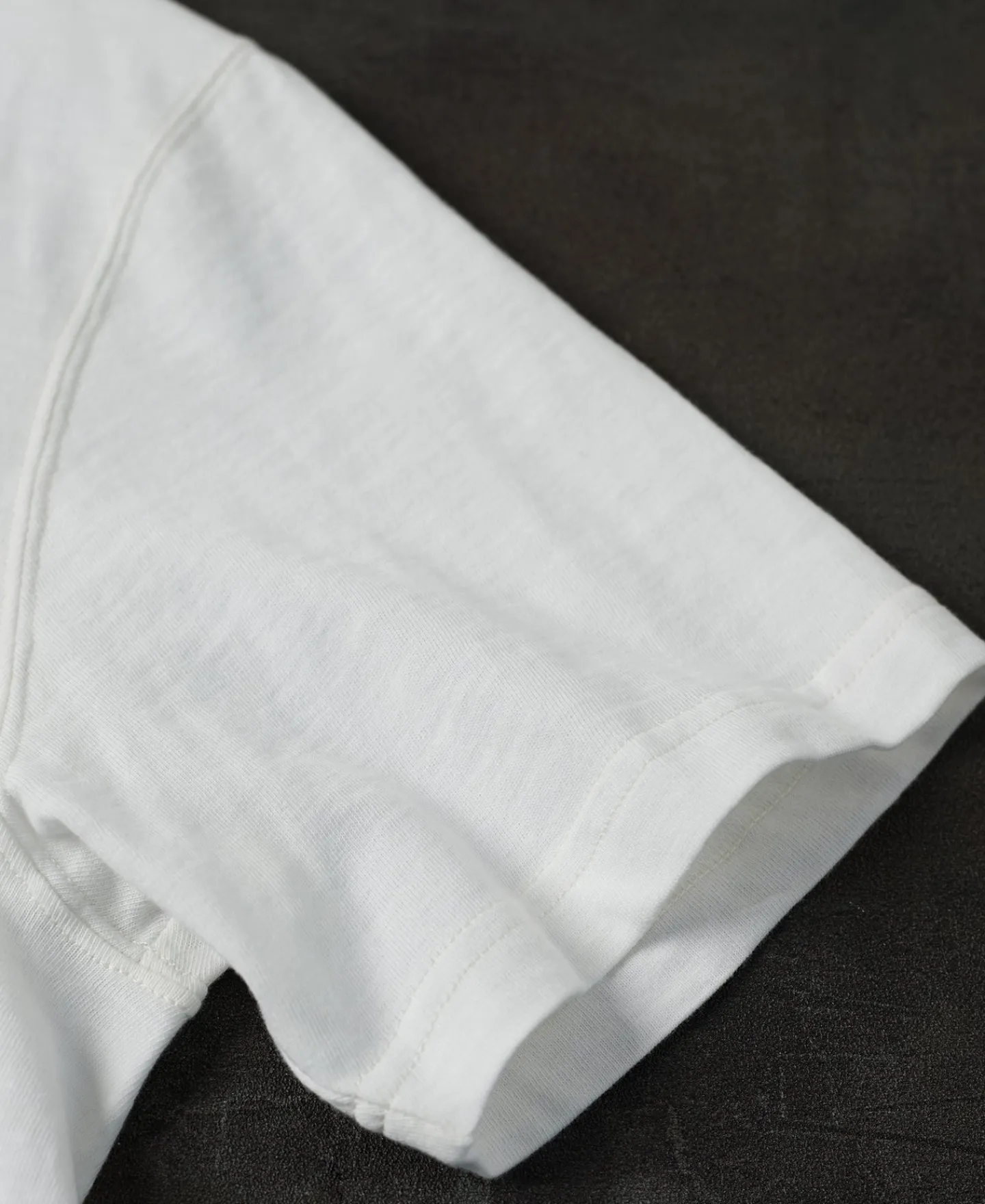 Sale Classic Fit Loopwheel Slub Cotton T-Shirt - White Short Sleeve T-Shirts | T-shirts