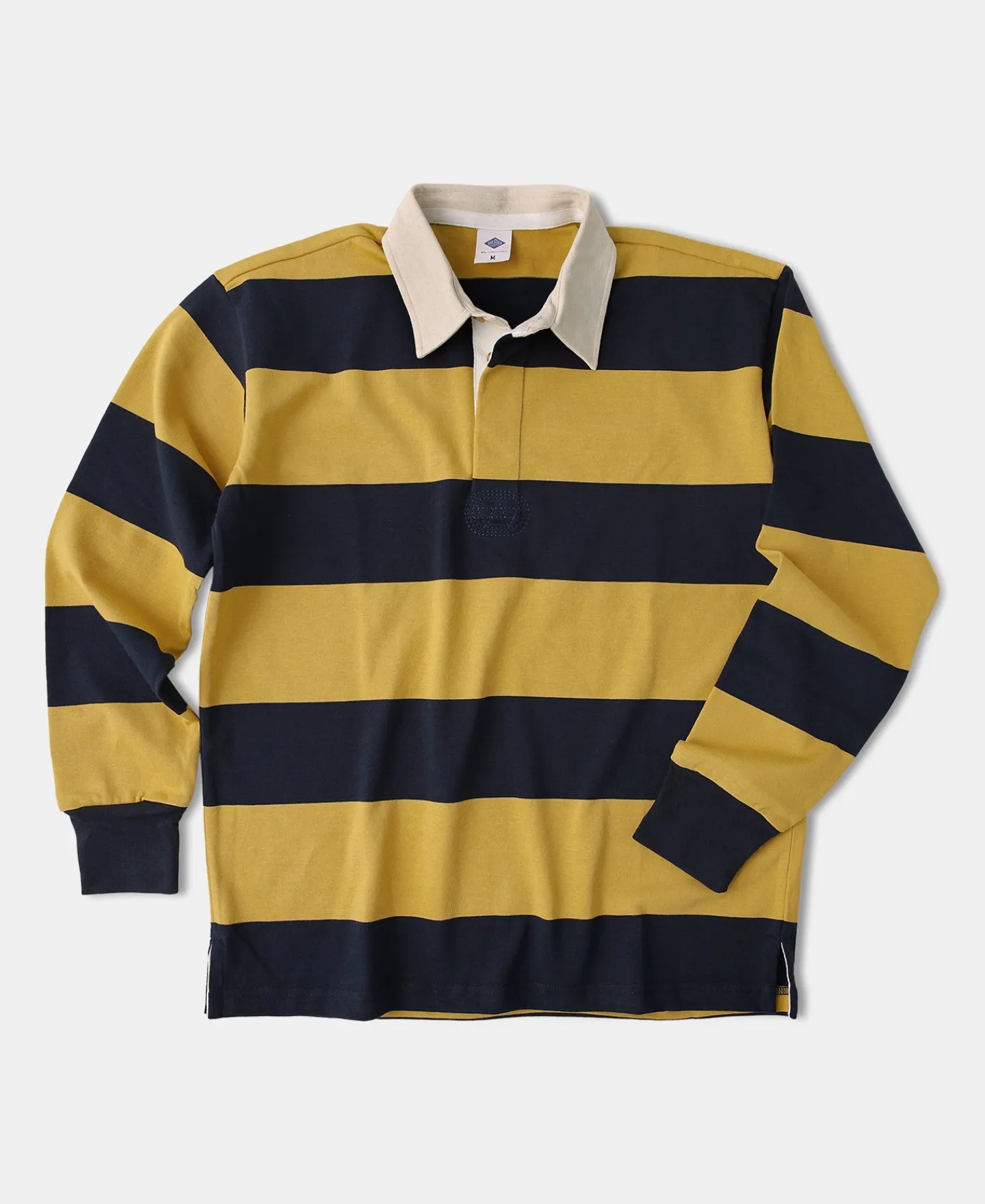 Outlet Classic Fit Striped Jersey Rugby Shirt - Yellow/ Navy Long Sleeve T-Shirts | T-shirts