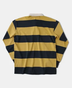 Outlet Classic Fit Striped Jersey Rugby Shirt - Yellow/ Navy Long Sleeve T-Shirts | T-shirts