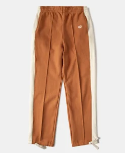Discount Classic Straight-Leg Striped Logo-Embroidered Cotton-Terry Sweatpants - Orange Pants&trousers