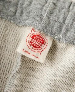 New Classic Straight-Leg Striped Logo-Embroidered Cotton-Terry Sweatpants - Gray Pants&trousers
