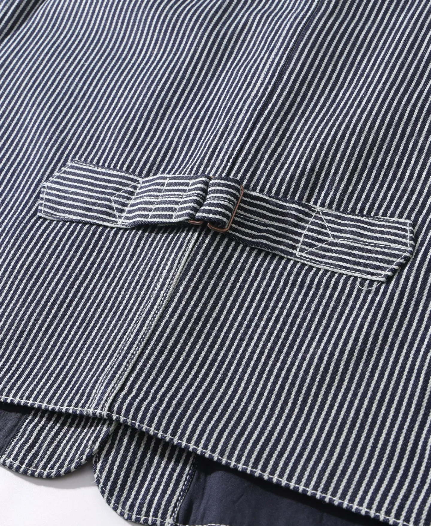 Sale Color Woven Striped Canvas Work Vest Waistcoats