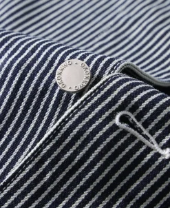 Sale Color Woven Striped Canvas Work Vest Waistcoats