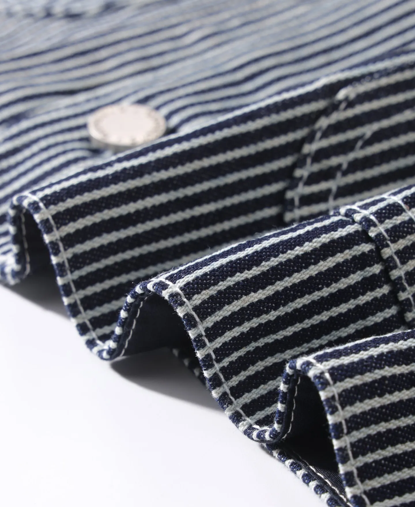 Sale Color Woven Striped Canvas Work Vest Waistcoats