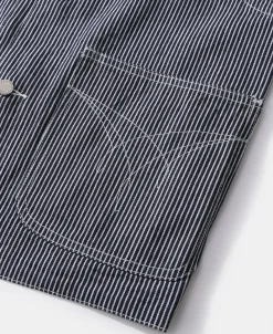 Sale Color Woven Striped Canvas Work Vest Waistcoats