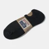 New Colored Cotton No Show Socks - Black Socks