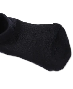 New Colored Cotton No Show Socks - Black Socks