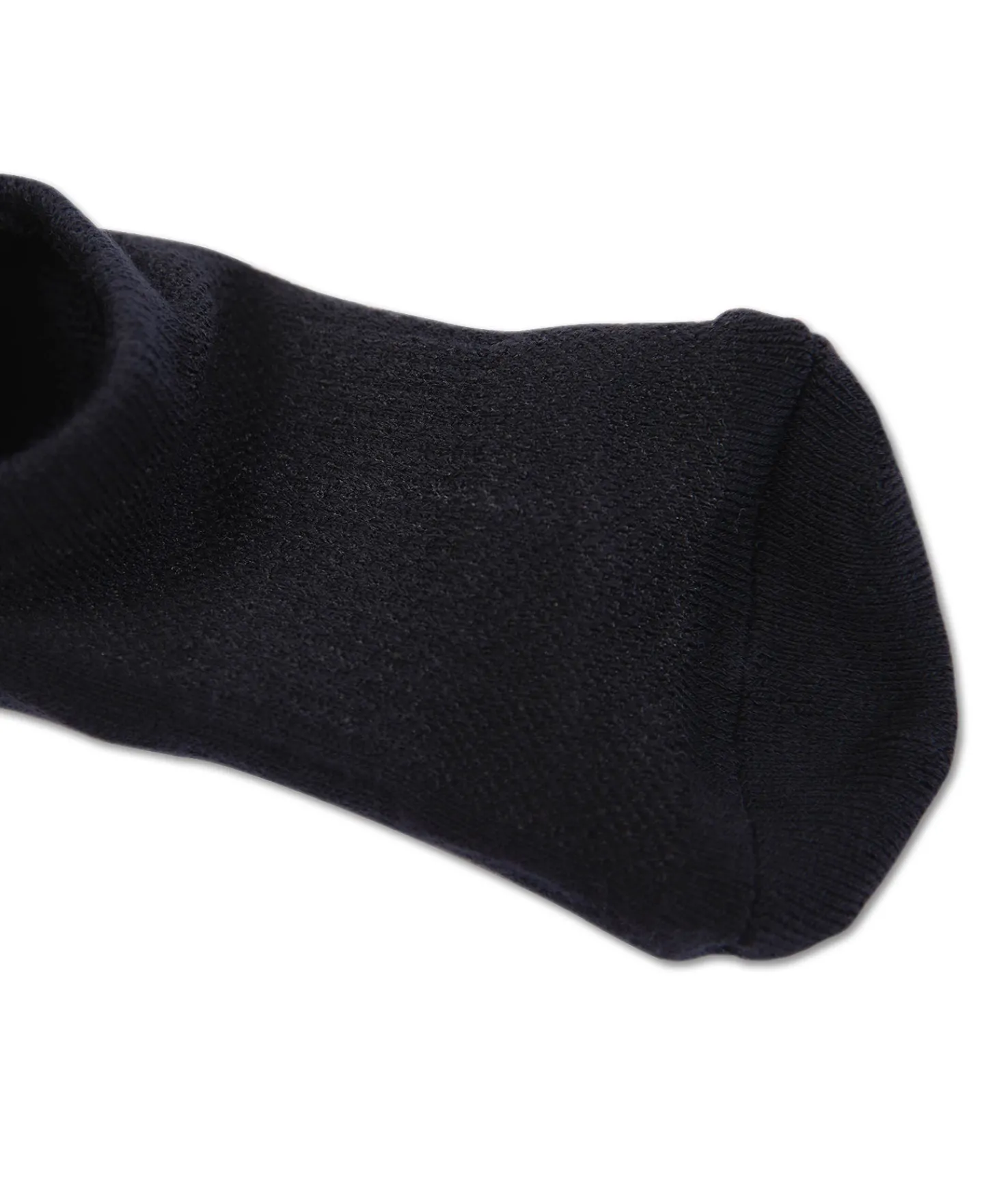 New Colored Cotton No Show Socks - Black Socks