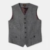 Outlet Coloured Speckle Tweed Safari Vest Waistcoats