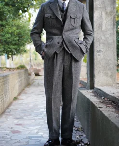 Clearance Coloured Speckle Tweed Safari Jacket Jackets&coats