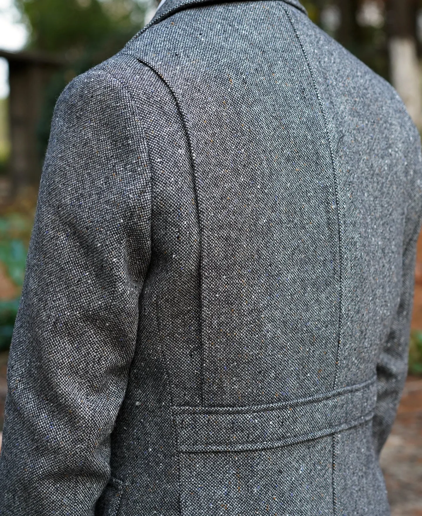Clearance Coloured Speckle Tweed Safari Jacket Jackets&coats