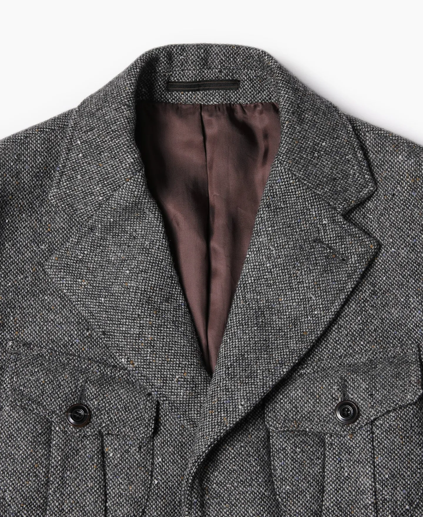 Clearance Coloured Speckle Tweed Safari Jacket Jackets&coats