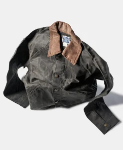 Hot Corduroy-Trimmed Waxed Canvas Work Jacket Jackets&coats