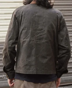 Hot Corduroy-Trimmed Waxed Canvas Work Jacket Jackets&coats