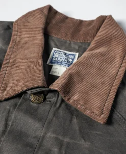 Hot Corduroy-Trimmed Waxed Canvas Work Jacket Jackets&coats