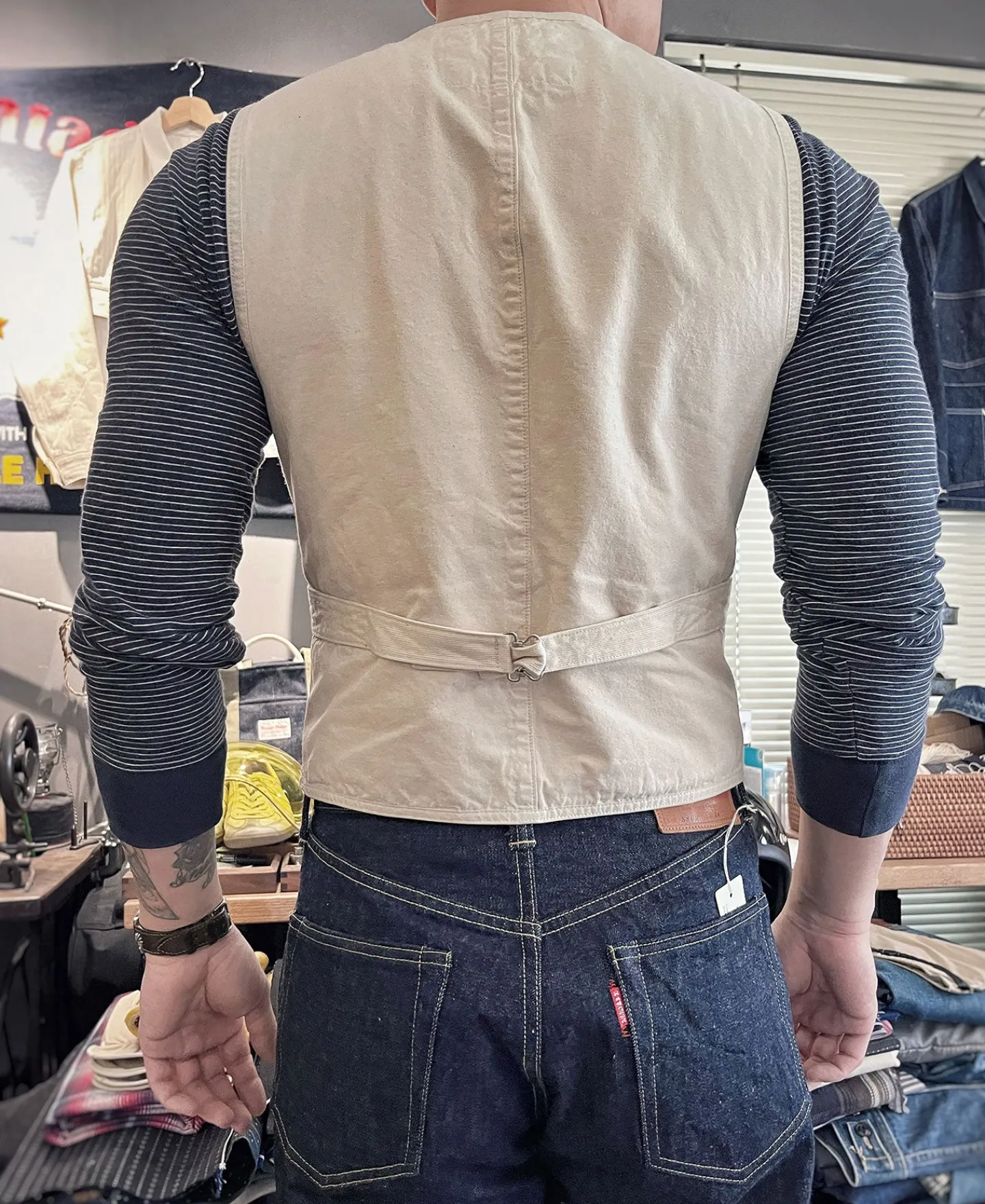 Discount Cotton Jacquard Work Vest Waistcoats
