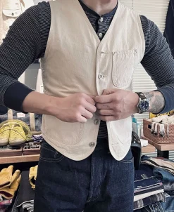 Discount Cotton Jacquard Work Vest Waistcoats