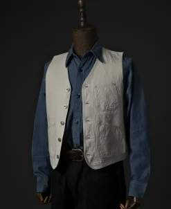 Discount Cotton Jacquard Work Vest Waistcoats
