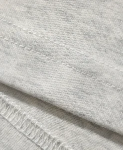 Online Cotton-Nylon Curved Yoke T-Shirt - Heather Gray Short Sleeve T-Shirts | T-shirts