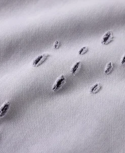 Best Distressed Splatter Paint Turtleneck Sweatshirt - Pale Purple Sweatshirts&hoodies