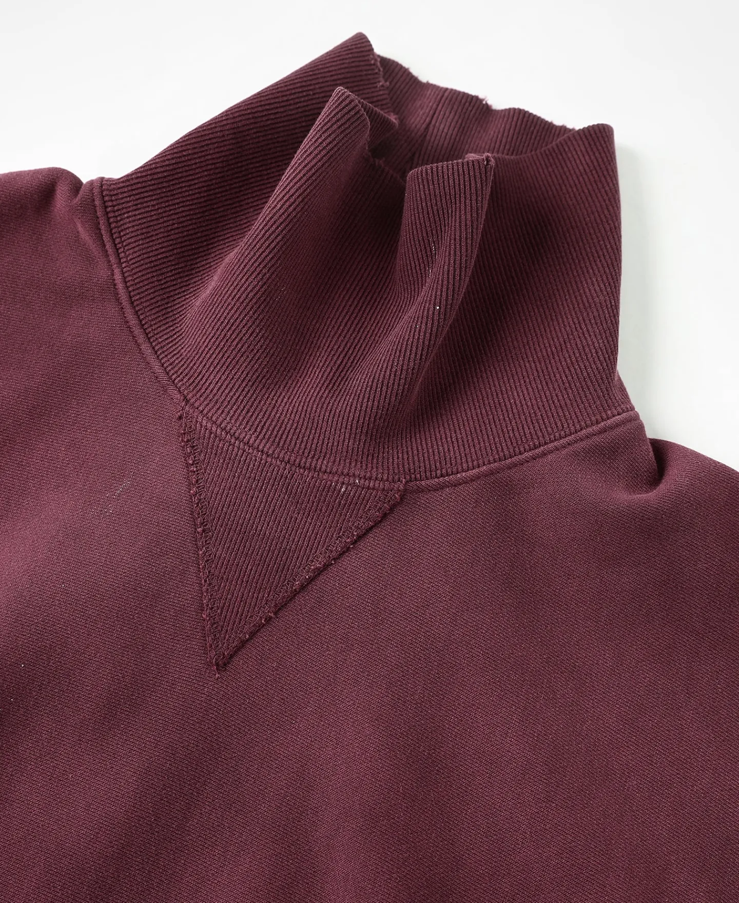 Best Distressed Splatter Paint Turtleneck Sweatshirt - Wine Sweatshirts&hoodies