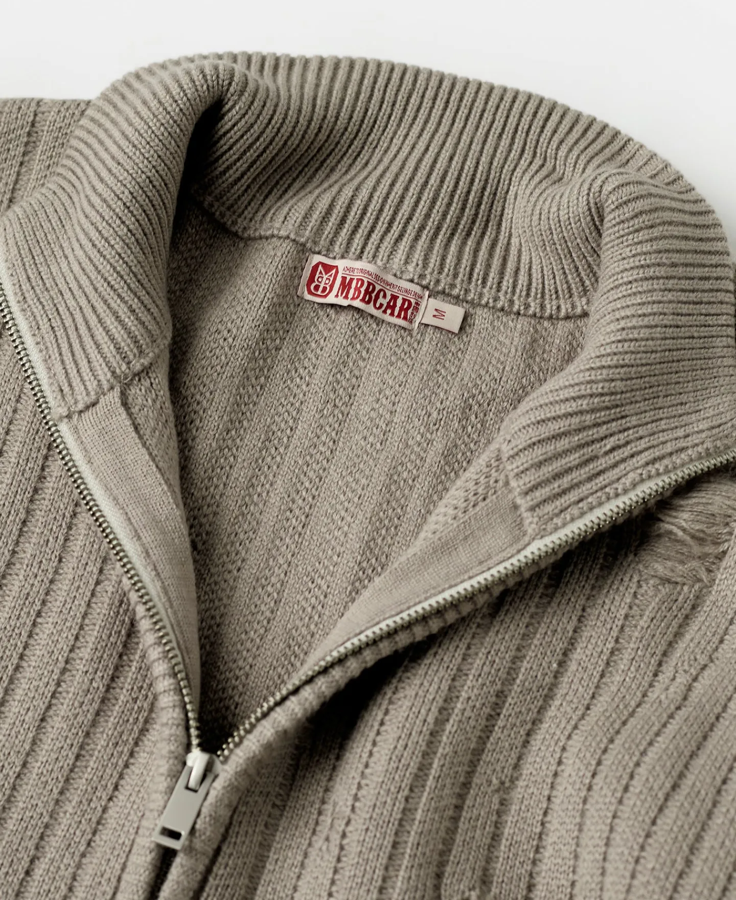 Online Distressed Wool Blend Zip-Up Sweater Knitwear&sweaters