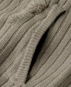 Online Distressed Wool Blend Zip-Up Sweater Knitwear&sweaters