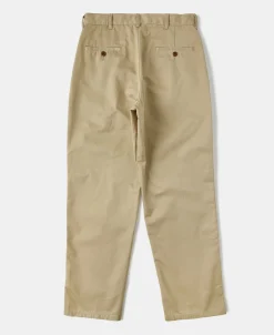 New Double-Pleat Relaxed Fit Twill Chino Trousers Pants&trousers