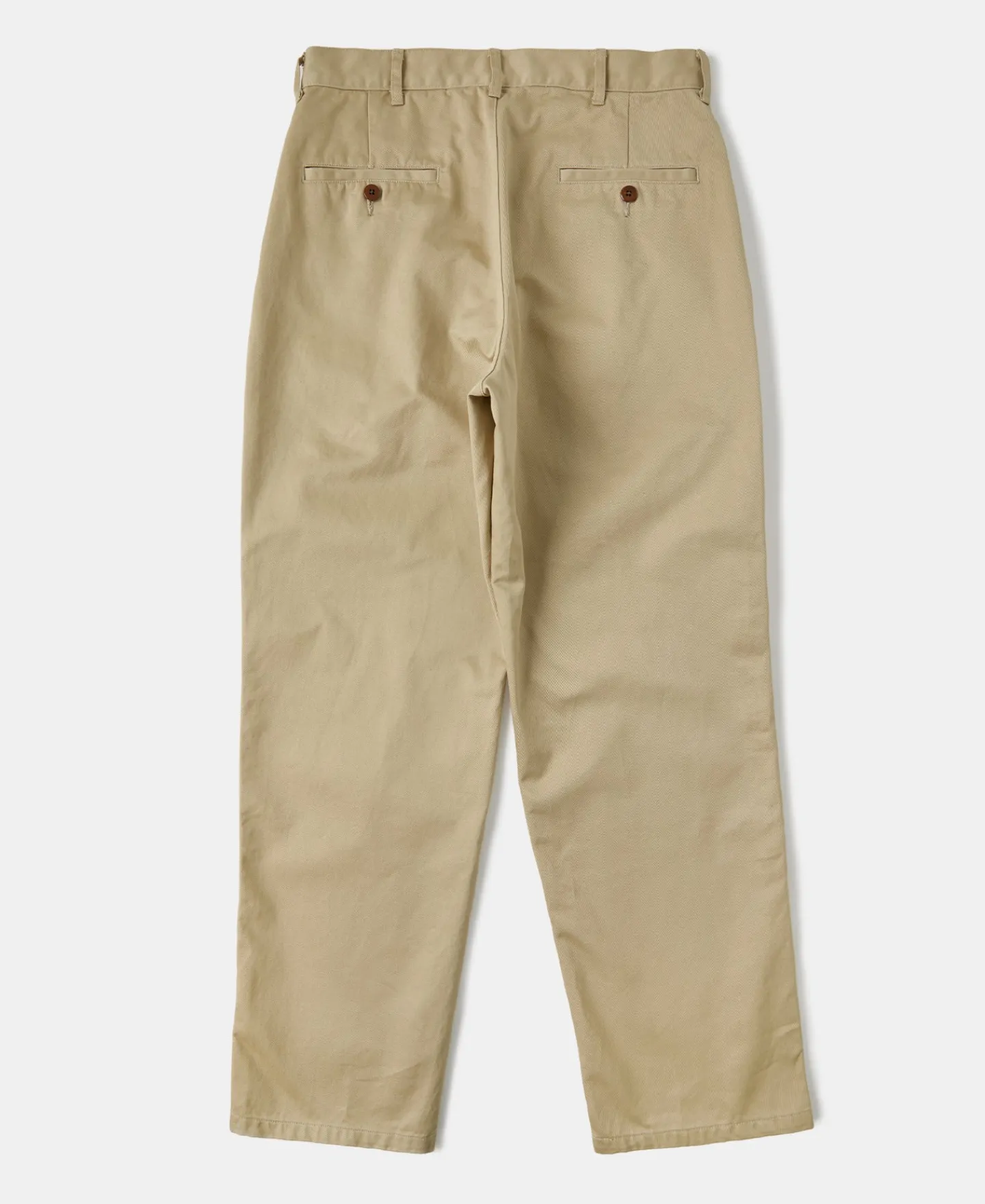 New Double-Pleat Relaxed Fit Twill Chino Trousers Pants&trousers