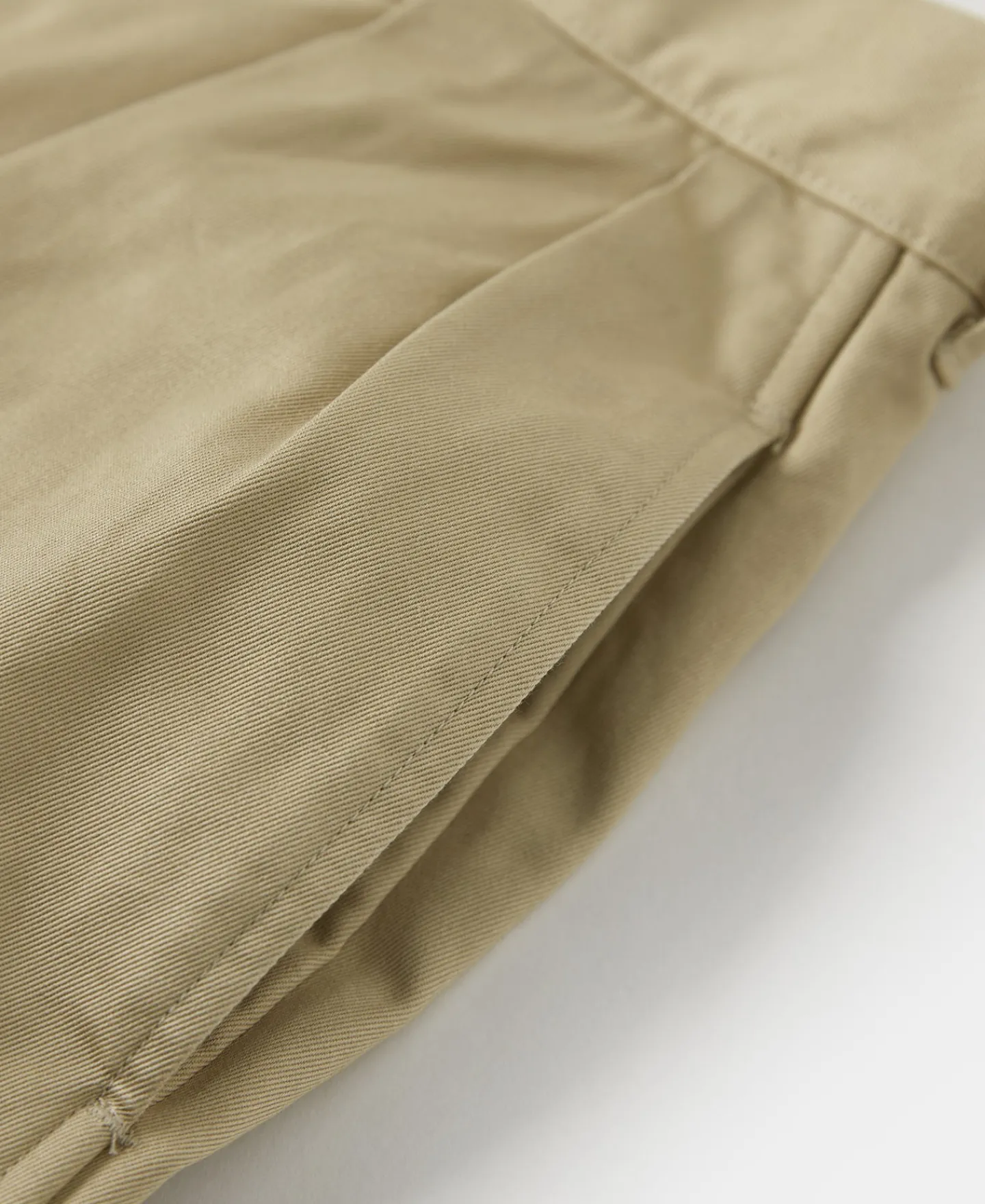 New Double-Pleat Relaxed Fit Twill Chino Trousers Pants&trousers