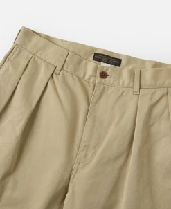 New Double-Pleat Relaxed Fit Twill Chino Trousers Pants&trousers