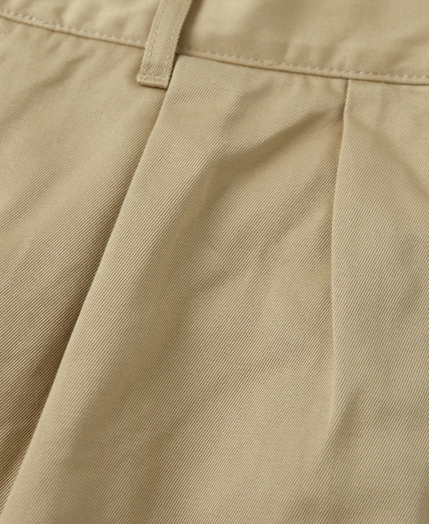 New Double-Pleat Relaxed Fit Twill Chino Trousers Pants&trousers