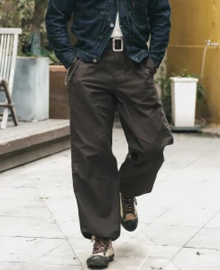 New Experimental Test Sample Protective Cover Pants - Dark Brown Pants&trousers