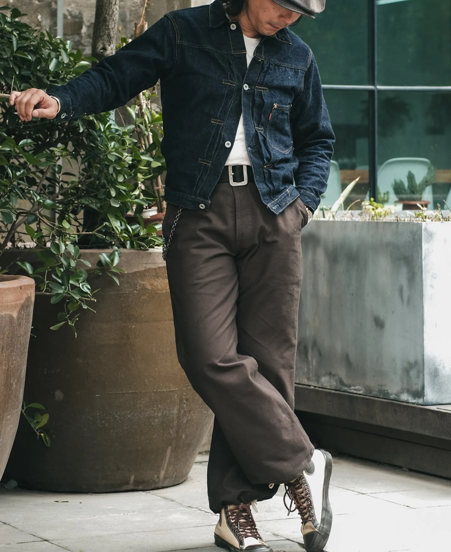 New Experimental Test Sample Protective Cover Pants - Dark Brown Pants&trousers
