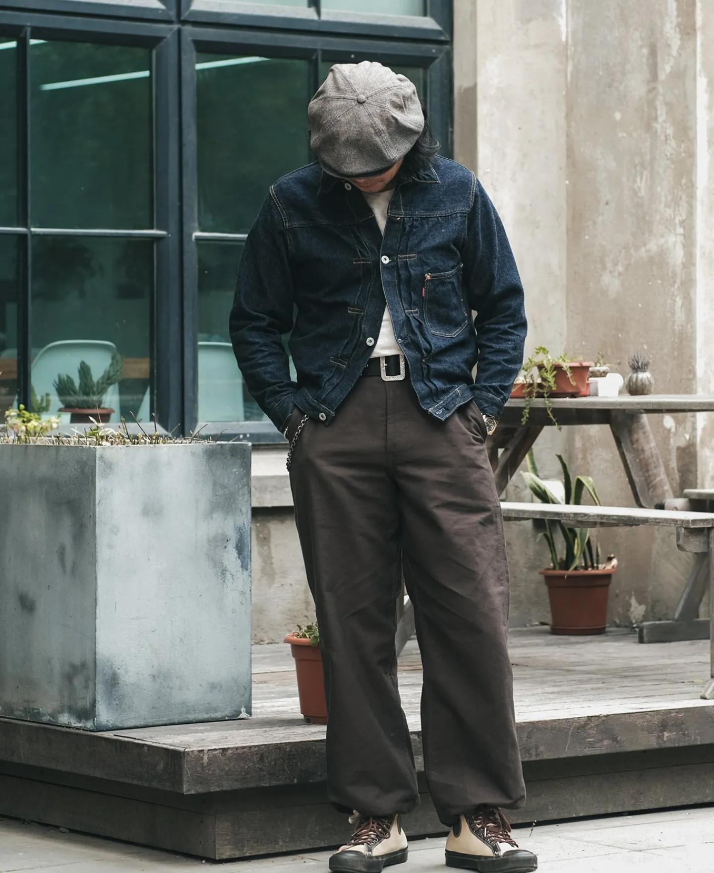 New Experimental Test Sample Protective Cover Pants - Dark Brown Pants&trousers