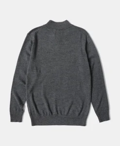 Fashion Extrafine Merino Wool Pullover Sweater - Dark Gray Knitwear&sweaters