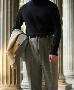 Sale Extrafine Merino Wool Pullover Sweater - Black Knitwear&sweaters