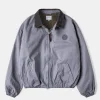 Clearance Flannel Lined Twill Harrington Jacket - Faded Violet Jackets&coats