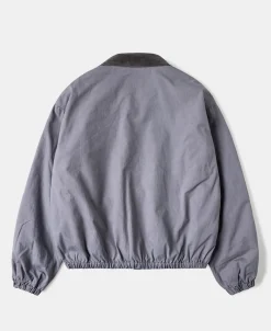 Clearance Flannel Lined Twill Harrington Jacket - Faded Violet Jackets&coats