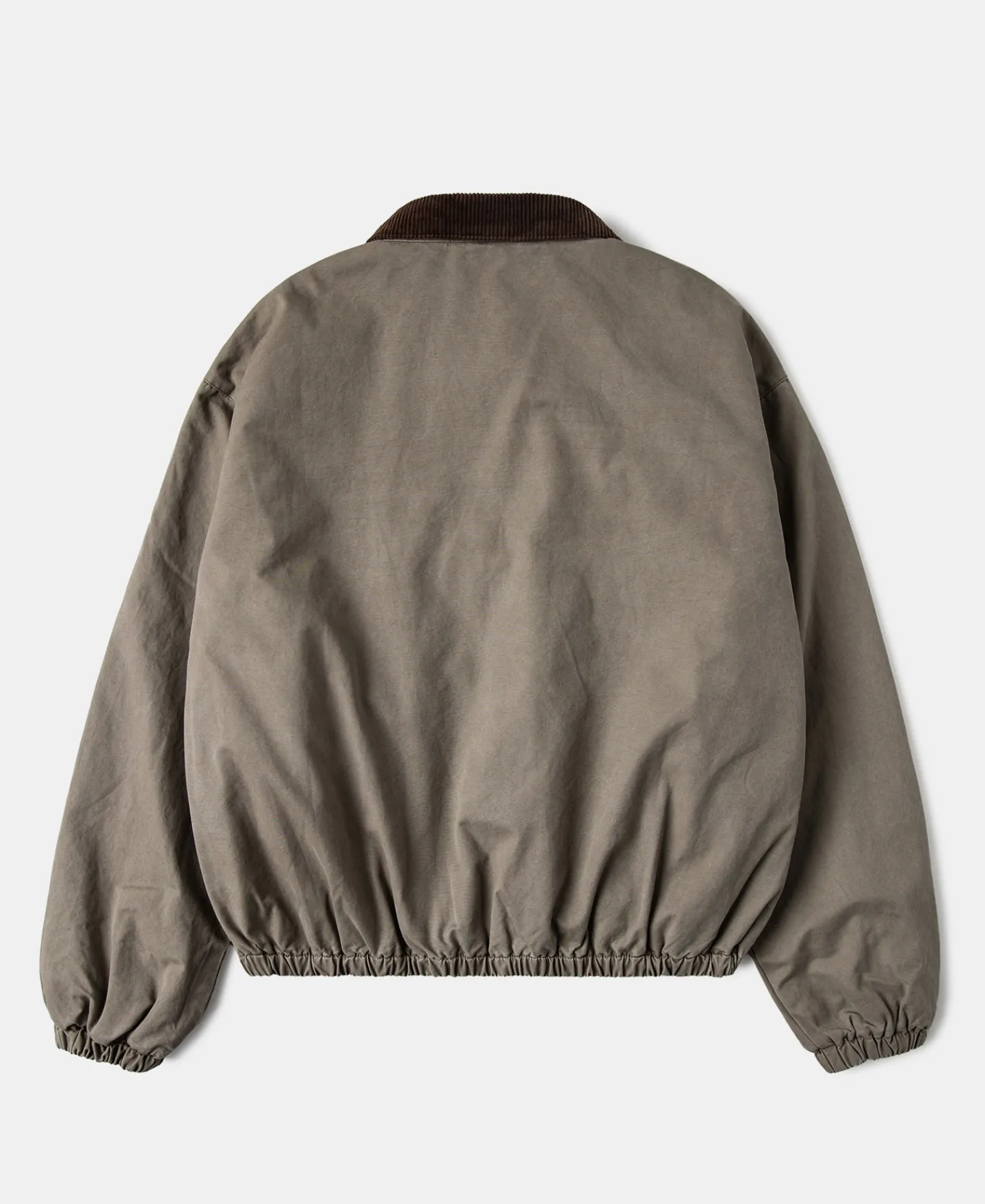 Discount Flannel Lined Twill Harrington Jacket - Faded Khaki Jackets&coats