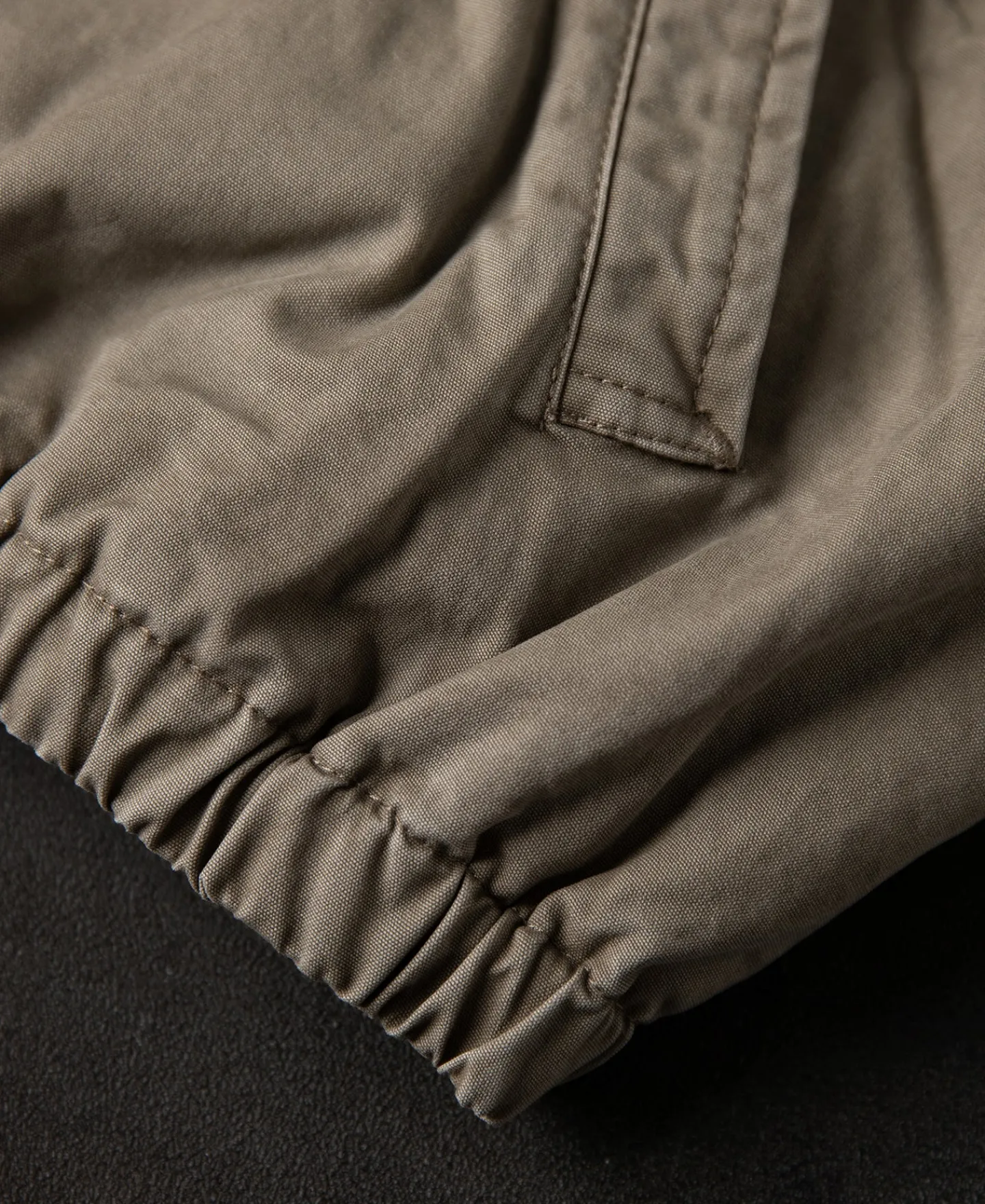 Discount Flannel Lined Twill Harrington Jacket - Faded Khaki Jackets&coats