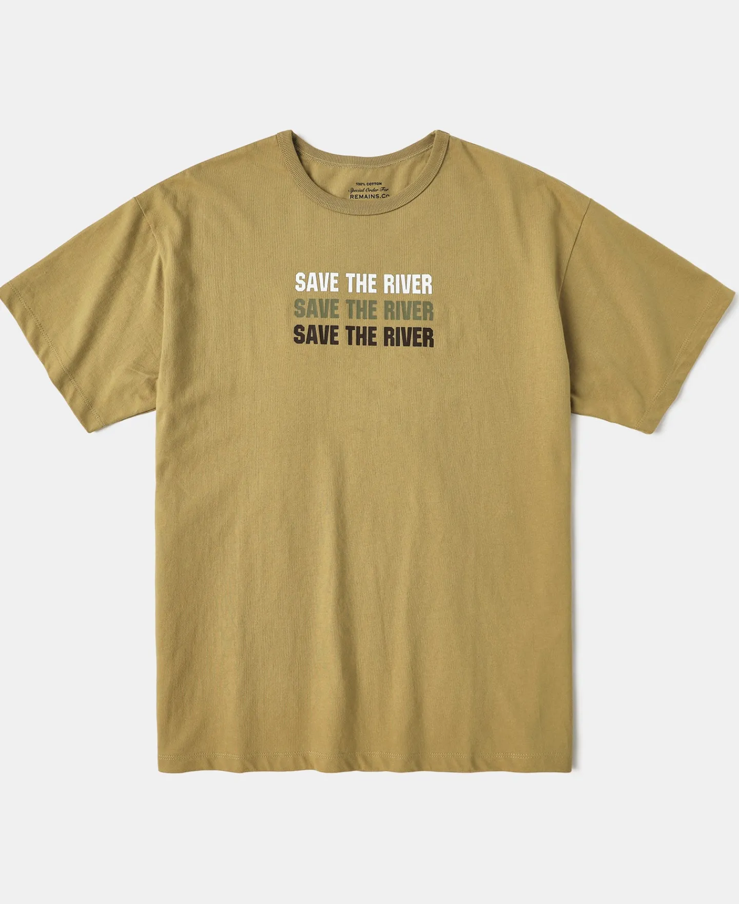 Fashion Fly Fishing Slogan T-Shirt - SAVE THE RIVER Short Sleeve T-Shirts | T-shirts
