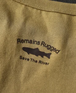 Fashion Fly Fishing Slogan T-Shirt - SAVE THE RIVER Short Sleeve T-Shirts | T-shirts