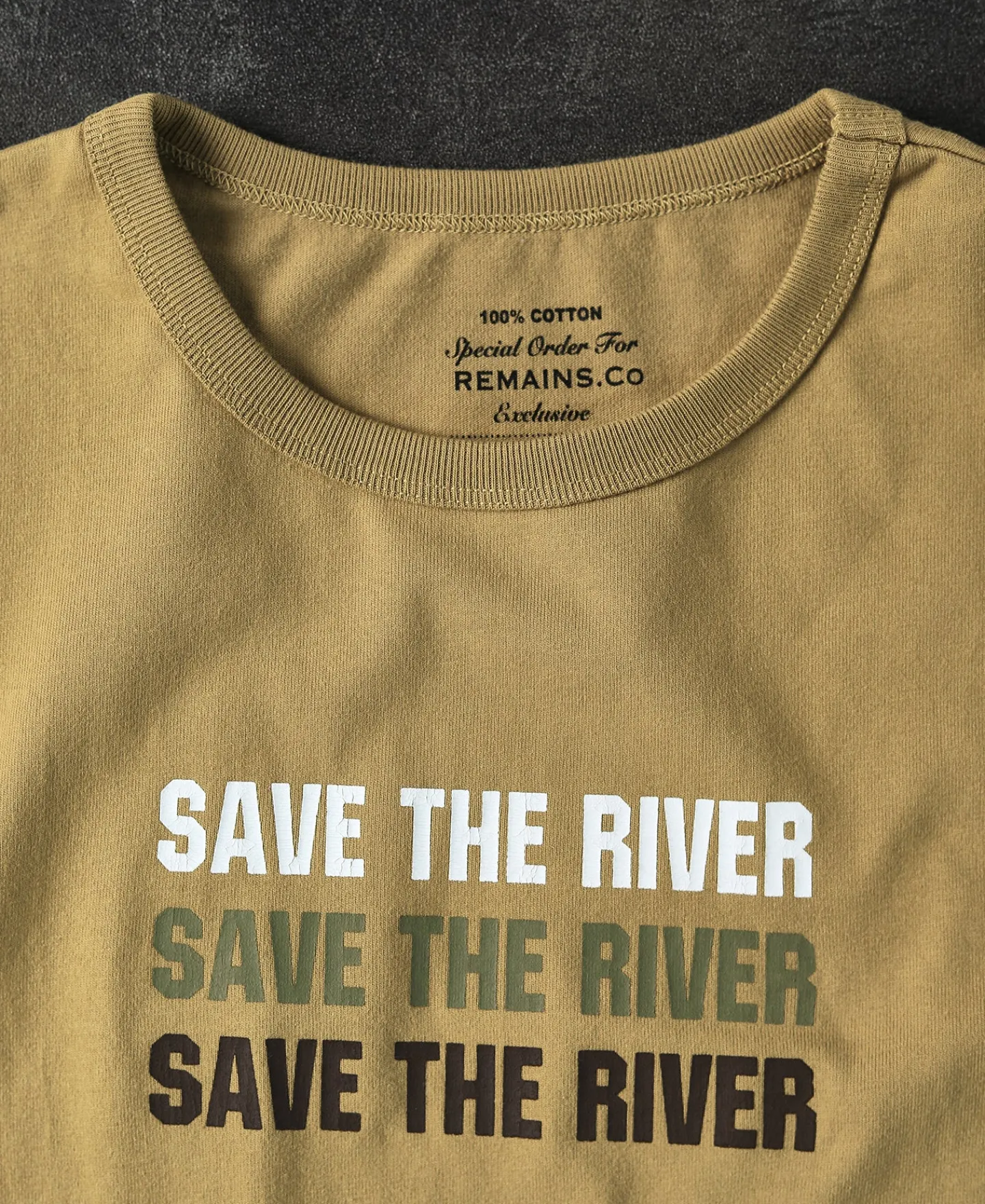 Fashion Fly Fishing Slogan T-Shirt - SAVE THE RIVER Short Sleeve T-Shirts | T-shirts